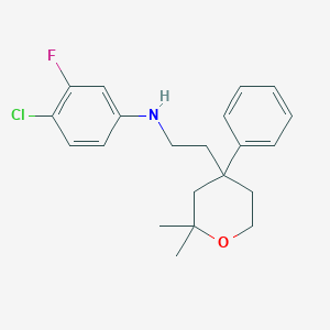 molecular formula C21H25ClFNO B12385279 Icmt-IN-13 