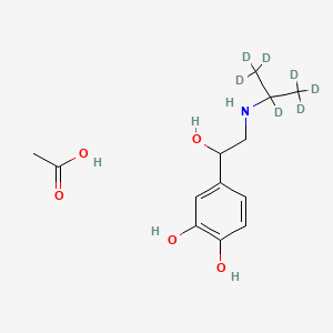 molecular formula C13H21NO5 B12385287 Isoprenaline-d7 (acetate) 