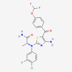 molecular formula C20H16ClF3N4O3S B12385293 Dgk|AE-IN-3 