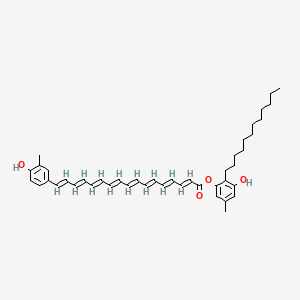 molecular formula C43H54O4 B1238530 Flexirubin CAS No. 54363-90-5