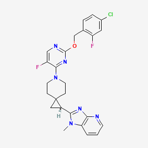 molecular formula C25H23ClF2N6O B12385326 GLP-1 receptor agonist 13 