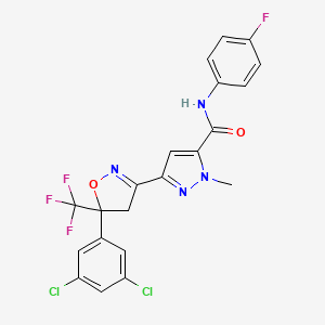 molecular formula C21H14Cl2F4N4O2 B12385328 Insecticidal agent 4 