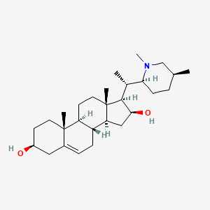 (3S,8S,9S,10R,13S,14S,16S,17R)-17-[(1S)-1-[(2S,5S)-1,5-dimethylpiperidin-2-yl]ethyl]-10,13-dimethyl-2,3,4,7,8,9,11,12,14,15,16,17-dodecahydro-1H-cyclopenta[a]phenanthrene-3,16-diol