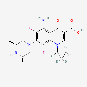 molecular formula C19H22F2N4O3 B12385401 Sparfloxacin-d5 