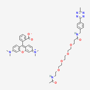 molecular formula C47H56N8O9 B12385406 TAMRA-PEG4-Me-Tet 