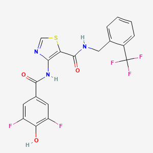 molecular formula C19H12F5N3O3S B12385418 Hsd17B13-IN-90 