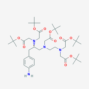 molecular formula C41H70N4O10 B12385431 tert-butyl 2-[[(2S)-3-(4-aminophenyl)-2-[bis[2-[(2-methylpropan-2-yl)oxy]-2-oxoethyl]amino]propyl]-[2-[bis[2-[(2-methylpropan-2-yl)oxy]-2-oxoethyl]amino]ethyl]amino]acetate 