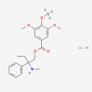 molecular formula C21H28ClNO5 B12385454 N-Demethyl Trimebutine-d3 (hydrochloride) 