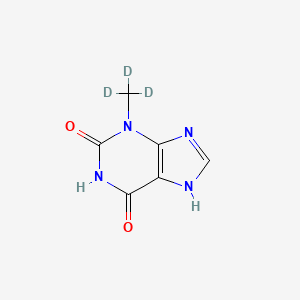 molecular formula C6H6N4O2 B12385473 3-Methylxanthine-d3 