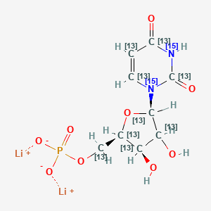 Uridine 5'-monophosphate-13C9,15N2 (dilithium)