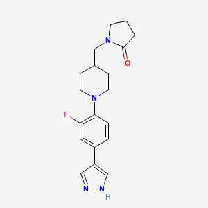 molecular formula C19H23FN4O B12385496 20-HETE inhibitor-2 