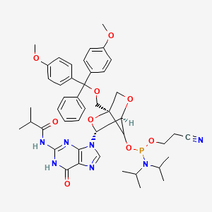 molecular formula C45H54N7O9P B12385522 DMT-locG(ib) Phosphoramidite 