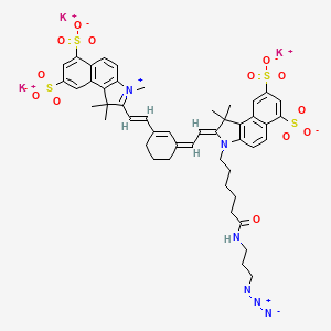 molecular formula C48H51K3N6O13S4 B12385544 Sulfo-Cy7.5 azide 