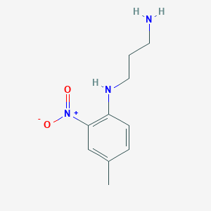 molecular formula C10H15N3O2 B1238555 N-(3-Aminopropyl)-4-methyl-2-nitrobenzenamine 