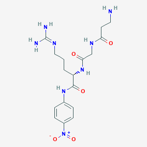 molecular formula C17H26N8O5 B12385558 H-bAla-Gly-Arg-pNA 