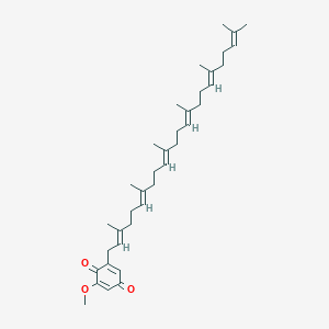 molecular formula C37H54O3 B1238559 2-Hexaprenyl-6-methoxy-1,4-benzoquinone 