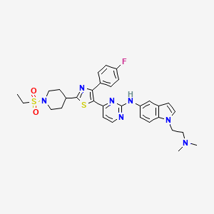 molecular formula C32H36FN7O2S2 B12385605 Egfr-IN-90 