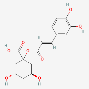 molecular formula C16H18O8 B1238562 1-咖啡酰-4-去氧奎尼酸 