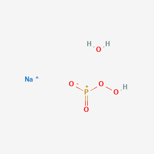 molecular formula H3NaO5P B12385629 Sodium dihydrogen phosphate monohydrate, for electrophoresis 