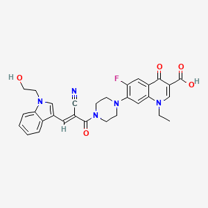 molecular formula C30H28FN5O5 B12385634 Antibacterial agent 206 