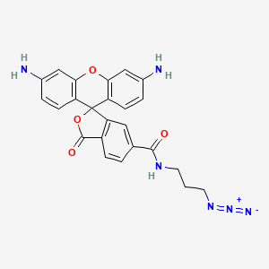 molecular formula C24H20N6O4 B12385643 R110 azide, 6-isomer 