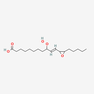 molecular formula C18H32O5 B1238565 9-Hydroperoxy-12,13-epoxy-10-octadecenoic acid 