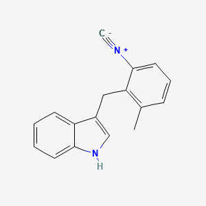 molecular formula C17H14N2 B12385702 3-[(2-isocyano-6-methylphenyl)methyl]-1H-indole 