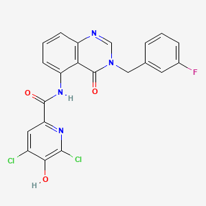 molecular formula C21H13Cl2FN4O3 B12385712 Hsd17B13-IN-78 