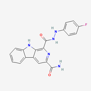 molecular formula C19H14FN5O2 B12385713 Gamma-Glutamyl Transferase-IN-1 