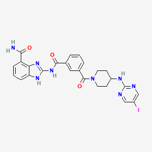 molecular formula C25H23IN8O3 B12385721 Parp-1/2-IN-2 