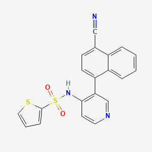 molecular formula C20H13N3O2S2 B12385736 URAT1 inhibitor 9 