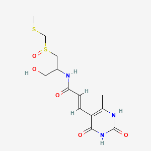 molecular formula C13H19N3O5S2 B1238581 来自链霉菌 sparsogenes 的抗生素 