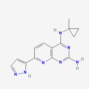 molecular formula C14H15N7 B12385819 NLRP3 agonist 2 