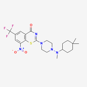 molecular formula C22H28F3N5O3S B12385823 Antitubercular agent-38 