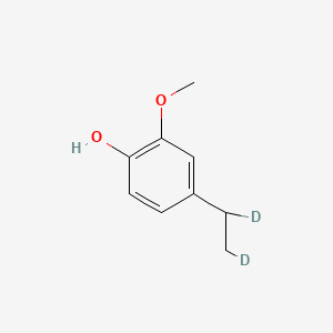 molecular formula C9H12O2 B12385831 4-Ethyl-2-methoxyphenol-d2 