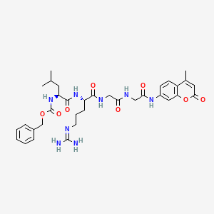 molecular formula C34H44N8O8 B12385867 Z-Leu-Arg-Gly-Gly-AMC 