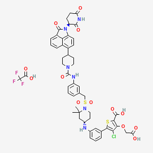 molecular formula C51H50ClF3N6O13S2 B12385875 PROTAC PTPN2 degrader-2 TFA 