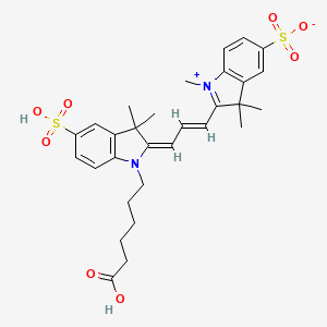 molecular formula C30H36N2O8S2 B12385879 Sulfo-Cy3(Me)COOH 