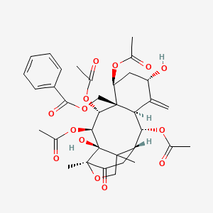 [(2R,3S,4R,5R,6S,8S,10R,11R,12R,15S)-3,4,6,11-tetraacetyloxy-2,8-dihydroxy-1,15-dimethyl-9-methylidene-14-oxo-16-oxatetracyclo[10.5.0.02,15.05,10]heptadecan-5-yl]methyl benzoate