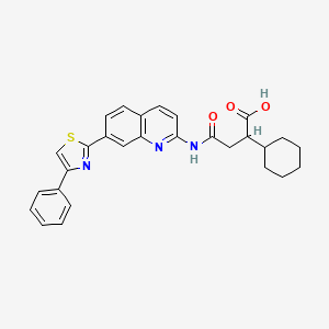 molecular formula C28H27N3O3S B12385913 Lmp7-IN-2 