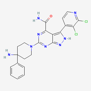 molecular formula C22H20Cl2N8O B12385924 Shp2-IN-14 