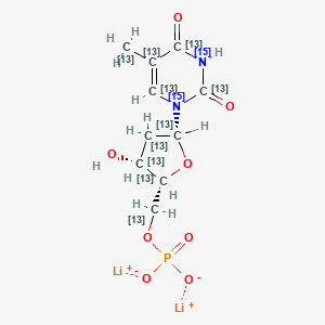 Thymidine 5'-monophosphate-13C10,15N2 (dilithium)