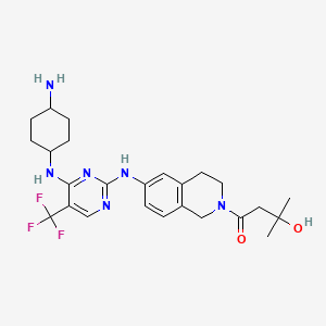 molecular formula C25H33F3N6O2 B12385928 Flt3/chk1-IN-1 