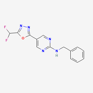 molecular formula C14H11F2N5O B12385930 Hdac6-IN-33 