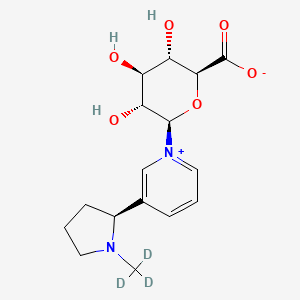 molecular formula C16H22N2O6 B12385932 (S)-Nicotine-d3 N-Beta-D-Glucuronide 