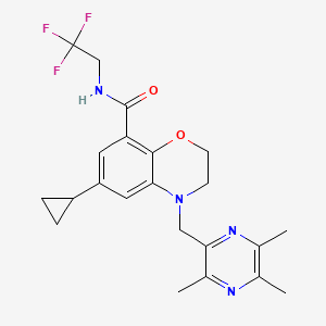 molecular formula C22H25F3N4O2 B12385944 DprE1-IN-9 