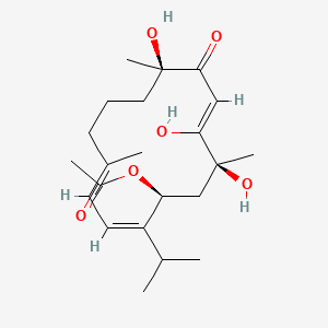 molecular formula C22H34O6 B12385957 Kagimminol B 