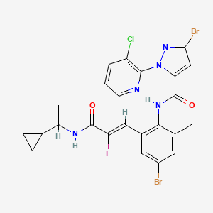 molecular formula C24H21Br2ClFN5O2 B12385958 RyRs activator 4 