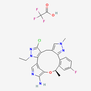 molecular formula C25H23ClF4N6O3 B12385965 Alk-IN-27 (tfa) 