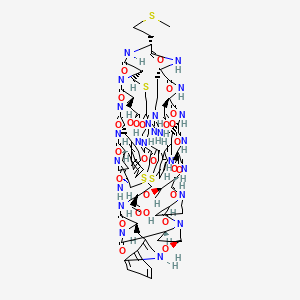 molecular formula C98H129N23O26S4 B12386004 Zelenectide 